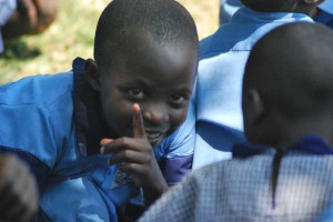 student at Kibaale School