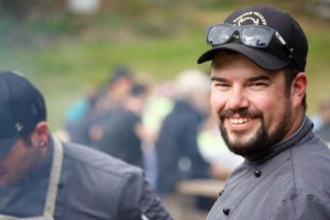 Chef at farm to table event