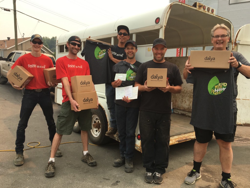 FoodMesh helped connect Daiya with the Kamloops Food Bank 