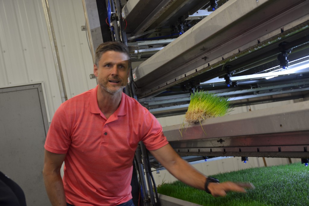 Bill Vanderkooi, owner of Bakerview Dairy, is keen to expand his hydroponic forage grass operation